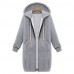 Women's Letter / Solid Blue / Black / Gray Hoodies , Vintage / Casual Hooded Long Sleeve