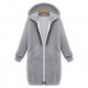 Women's Letter / Solid Blue / Black / Gray Hoodies , Vintage / Casual Hooded Long Sleeve