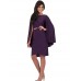 Women's Formal Vintage Street chic Plus Size Dress,Solid Round Neck Knee-length Long Sleeve Polyester Summer