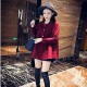 Maternity Long Coat , Casual Long Sleeve Tweed