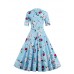 Women's Plus Size / Party/Cocktail Vintage Sheath / Swing Dress,Floral Sweetheart Knee-length ? Length